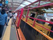 トロッコ嵯峨駅から乗車