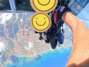 セスナから降りた瞬間