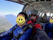 機内　二人でこんな感じ