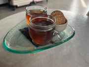 最後にジンジャーティーでホッと一息