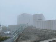 霧の中に浮かぶスタバ