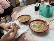 台中名物「麺線」、優しいお出汁で美味しかったです