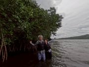 折り返し地点でハイポーズ