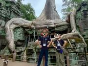 タ・プロームにて(byガイドさん)