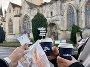 朝ごはんも途中で食べられました。時間に限りがあるのでサクッとですが良きです。