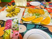 真ん中の緑色のすごく酸っぱいやつがおいしかった！