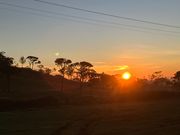 ミンネリヤ国立公園へ行くまでの道での朝日