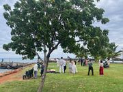 マジックアイランドで結婚式をやっていました