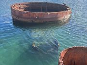 戦艦アリゾナ沈没跡