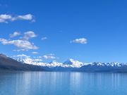 プカキ湖ごしのマウントクック