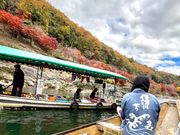 保津川下り中に船の売店