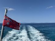 ケアンズからグリーン島へ向かうボートで