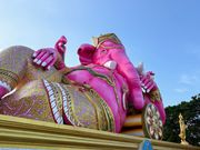 自らの牙を折って願い事を書き留めている。