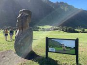 途中の休憩にて