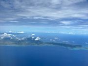 石垣島は、細長く大きいです。