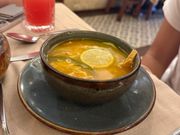 ライムのスープはさっぱりで美味い