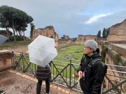 パラティーノの丘、ご飯の後、お散歩した場所。