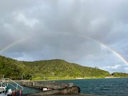 変わりやすい天気、虹が出現