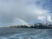 船から虹が見れました♪