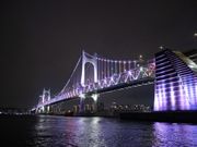 ライトアップされた橋が綺麗でした！