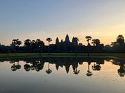 アンコールワットで見る初日の出