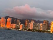 ホテルに移るサンセット