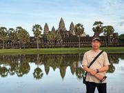 水面に映えるアンコールワット