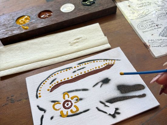 アボリジナルアート体験！！