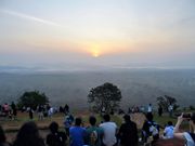 シーギリヤロックの頂上でご来光