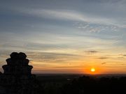 プノンバケンの夕陽