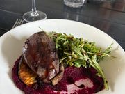 ラムはビーツ下手のソースとかぼちゃがとても合いおいしかったです