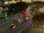 テラス席からの景色