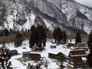 五箇山の展望台からの景色