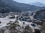 白川郷の展望台からの景色