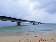 古宇利島を渡る橋です
