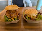 パニオロバーガーとテリヤキバーガー