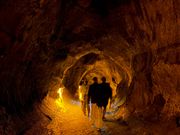 キラウエア火山公園の溶岩洞窟