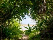 由布島から見える浜「マンタの浜」