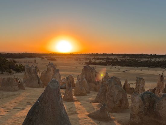 ピナクルズ夕焼け