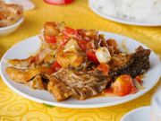 魚フライのトマトソース