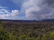 キラウエア火山山頂付近