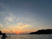 カヤックからの夕日