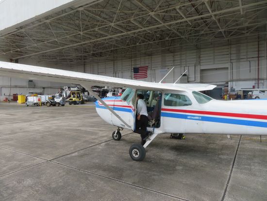 フライト準備中の様子