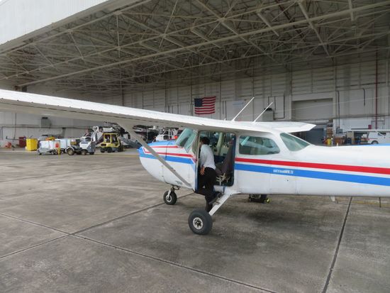 フライト準備中の様子