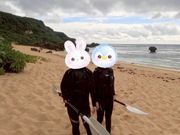 二人でカヌーに挑戦