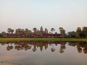 夕景のアンコールワット