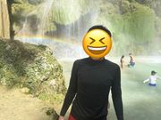 陽が出ていたら滝つぼに虹が出来ます