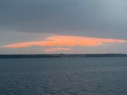 雲の隙間からのサンセット