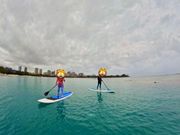 ダイヤモンドベッドをバックに