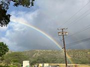 お土産屋周辺で出た虹